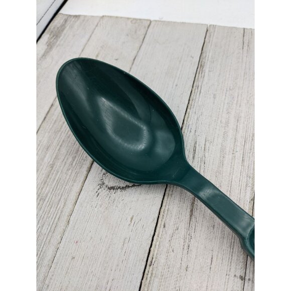 Vintage Nylon Ware No 657 Green Nylon Plastic Solid Spoon 11" - Picture 3 of 7